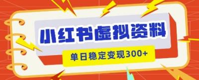 小红书虚拟项目新玩法,私域变现多张,教程+资料