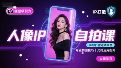 人像IP自拍课，打造视觉吸引力【完结】