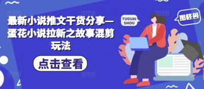 最新小说推文干货分享—蛋花小说拉新之故事混剪玩法