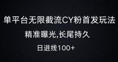 单平台无限截流创业粉首发玩法,精准曝光,长尾持久,日引流100+【揭秘】