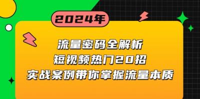 流量密码全解析:短视频热门20招,实战案例带你掌握流量本质