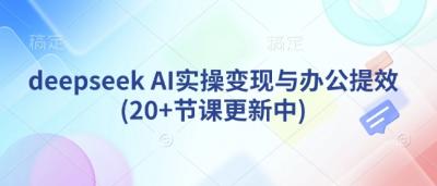 deepseek AI实操变现与办公提效(20+节课更新中)