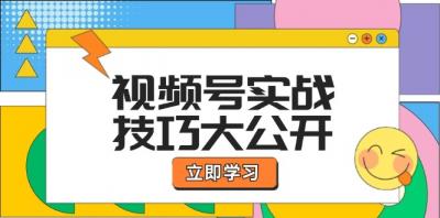 视频号实战技巧大公开:选题拍摄、运营推广、直播带货一站式学习 (无水印