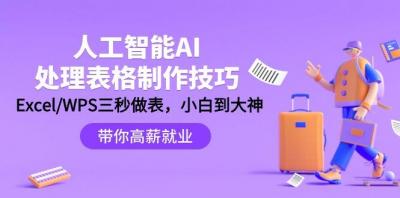(9459期)人工智能-AI处理表格制作技巧:Excel/WPS三秒做表,大神到小白