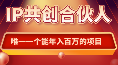 如何通过IP共创合伙人一起合伙“卖项目”