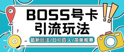 Boss直聘流量卡引流变现玩法,日引200+创业粉【揭秘】