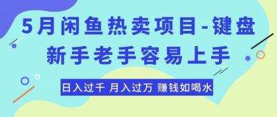 最新闲鱼热卖项目-键盘,新手老手容易上手,日入过千,月入过万,赚钱...