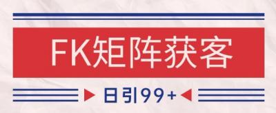 小红书某音FK赛道引流获客 自热矩阵日引200+【揭秘】