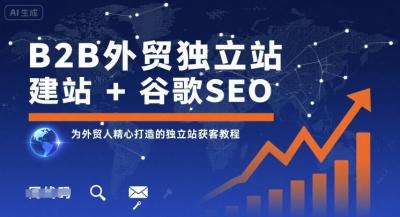 B2B外贸独立站建站+谷歌SEO，为外贸人精心打造的独立站获客教程