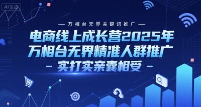 电商线上成长营2025年,万相台无界关键词推广-万相台无界精准人群推广-实打实亲囊相受
