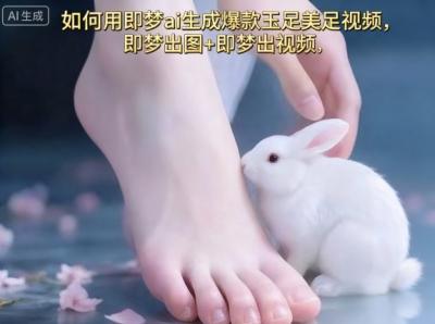 如何用即梦ai生成爆款玉足美足视频,即梦出图+即梦出视频,快速涨粉