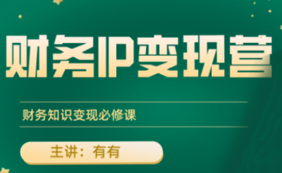 有有老师·财务IP变现营,财务知识变现必修课