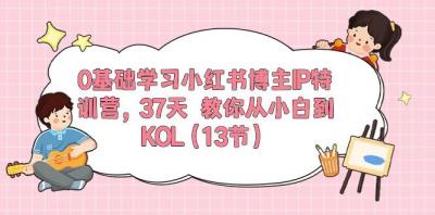 0基础学习小红书博主IP特训营,37天 教你从小白到KOL(13节