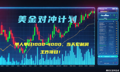 2025年最暴力项目“美金先登计划”最新最强对冲战法,每日实际收益1K-4K
