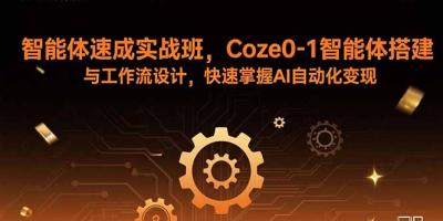 智能体速成实战班，Coze0-1智能体搭建与工作流设计，快速掌握AI自动化变现