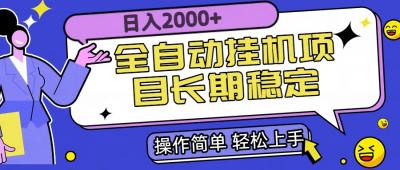 全自动挂机项目日入2000+长期稳定收益