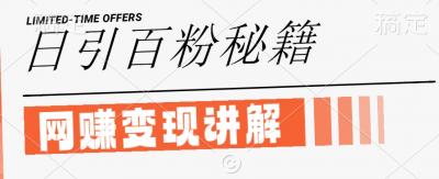 最新闲鱼引流创业粉,日引100+,网创项目虚变现讲解【揭秘】