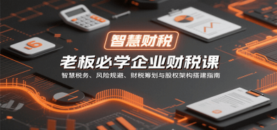 老板必学企业财税课：智慧税务、风险规避、财税筹划与股权架构搭建指南