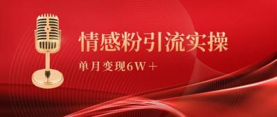 (9473期)单月变现6w+，情感粉引流变现实操课