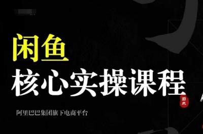 2024闲鱼核心实操课程,从养号、选品、发布、销售,教你做一个出单的闲鱼号