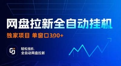 网盘拉新全自动挂G，独家项目，全自动运行完成拉新做任务，单窗口3张+【揭秘】