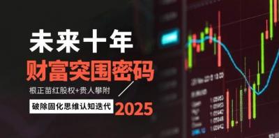 未来十年财富突围密码：根正苗红股权+贵人攀附，破除固化思维认知迭代