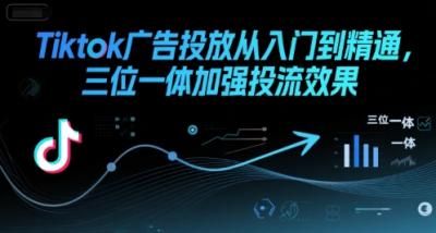 Tiktok广告投放从入门到精通，三位一体加强投流效果