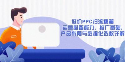 低价PPC扫流秘籍:运营必备能力, 推广基础, 产品布局与数据化选款详解
