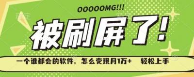 一个谁都会的软件，怎么变现月1万+轻松上手