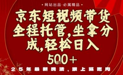 京东短视频带货,新玩法,0门槛,做就有米,无需剪辑,无需选品【揭秘】
