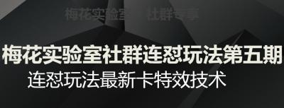 梅花实验室社群连怼玩法第五期,视频号连怼玩法最新卡特效技术