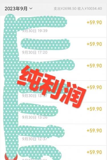 0成本0门槛的暴利项目,可以长期操作,一部手机就能在家赚米