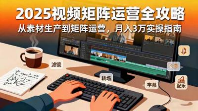 2025短视频矩阵运营全攻略:从素材生产到矩阵运营,月入3万实操指南