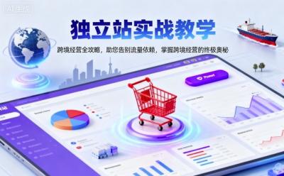 独立站实战教学,跨境经营全攻略,助您告别流量依赖,掌握跨境经营的终极奥