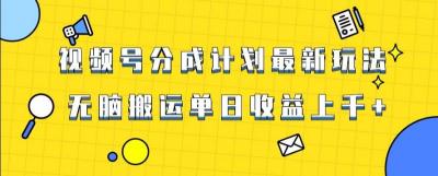 视频号最新爆火赛道玩法,只需无脑搬运,轻松过原创,单日收益上千【揭秘】