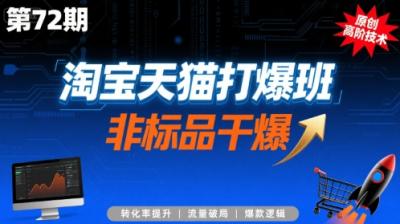 淘宝天猫打爆班原创高阶技术第72期，非标品干爆