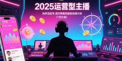 2025运营型主播:自然流起号,微付费投放技巧,罗盘数据深度解析(7月更新