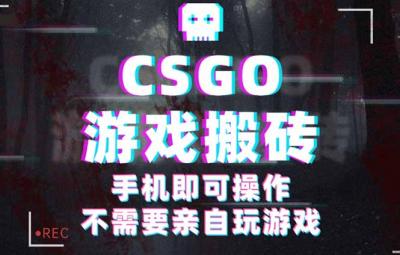 CSGO游戏挂机捡漏,单日扫货500+,年底小高峰上车可吃肉,手机即可操作&8230;