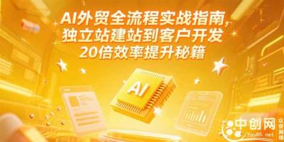 AI外贸全流程实战指南,独立站建站到客户开发,20倍效率提升秘籍(更新6月