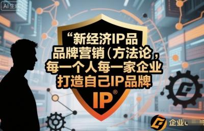 新经济IP品牌营销方法论，每一个人每一家企业都应该打造自己IP品牌