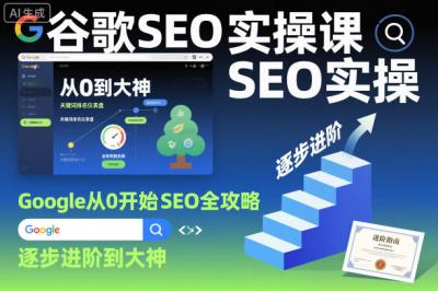 谷歌SEO实操课,Google从0开始SEO全攻略,逐步进阶到大神
