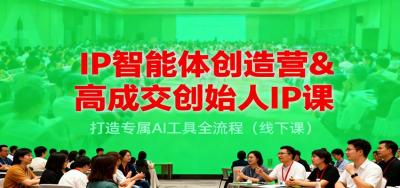 IP智能体创造营&高成交创始人IP课，打造专属AI工具全流程(线下课)