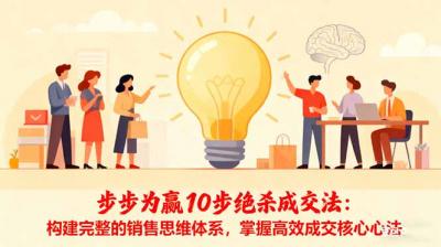 步步为赢10步绝杀成交法:构建完整的销售思维体系,掌握高效成交核心心法