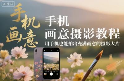 手机画意摄影教程,用手机也能拍出充满画意的摄影大片