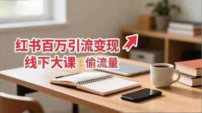 小红书百万引流变现-11月线下大课:分享从0到百万引流路径,手把手教偷流量、拿结果