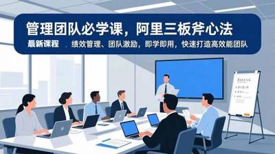 管理团队必学课，阿里三板斧心法、绩效管理、团队激励，即学即用，快速打造高效能团队