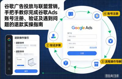 谷歌广告投放与联盟营销,手把手教你完成谷歌Ads账号注册、验证及遇到问题的退款实操指南