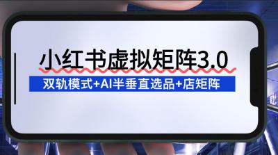 小红书虚拟矩阵3.0：双轨模式+AI半垂直选品+店矩阵