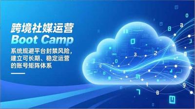 跨境社媒运营Boot Camp:系统规避平台封禁风险,建立可长期、稳定运营的账号矩阵体系