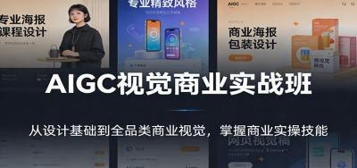 AIGC视觉商业实战班：从设计基础到全品类商业视觉，掌握商业实操技能